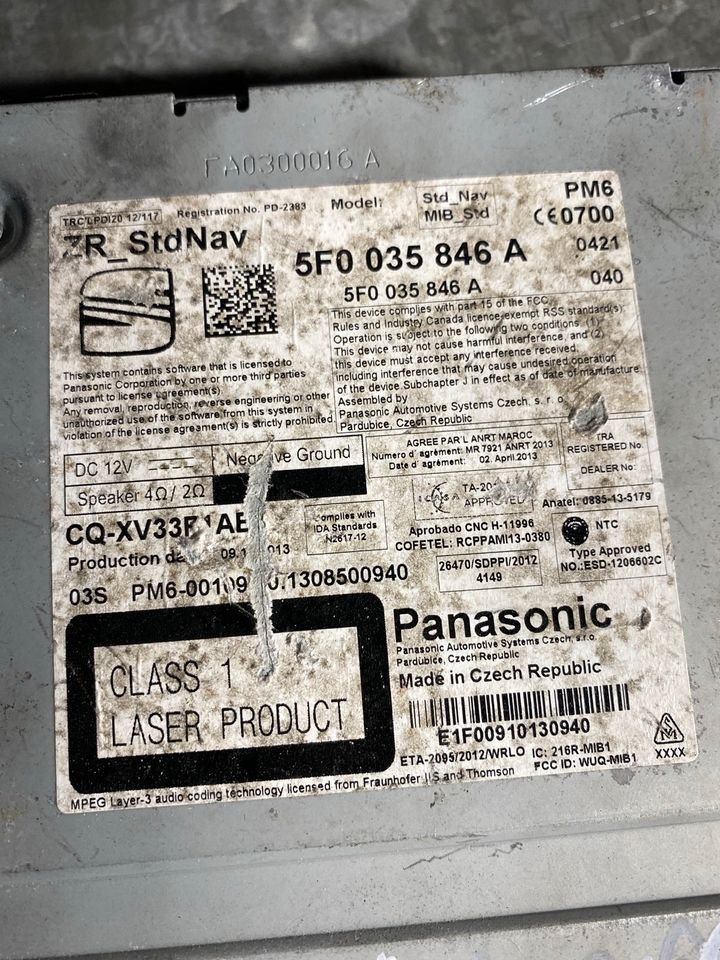 SEAT LEON 5F Navi Rechner Steuergerät Easyconnect 5F0035846A – Bild 2