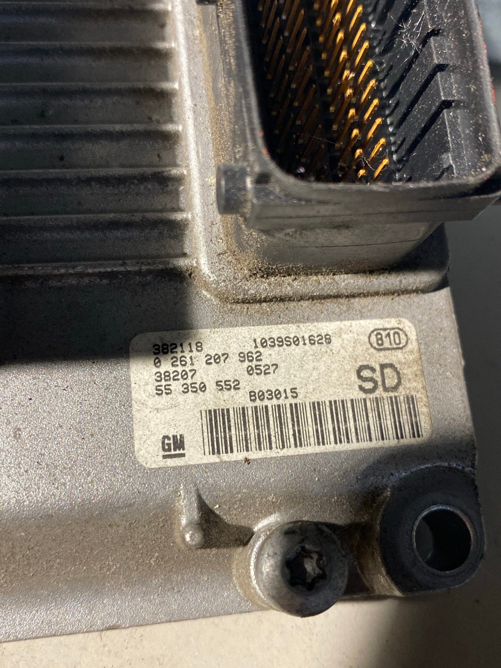 OPEL CORSA C 1.0 Motorsteuergerät 0261207962 55350552 – Bild 2